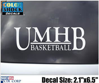 UMHB Basketball Decal