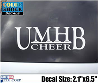 UMHB Cheer Decal