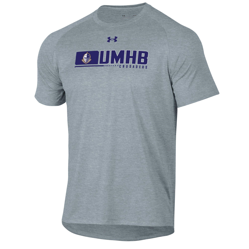 U A Heather Tech Tee | UMHB Campus Store