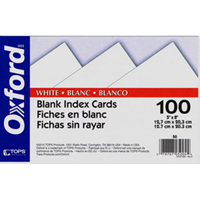 5 X 8 Ruled Index Cards