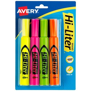 Avery Hi Liter Desk Style 4 Pk - main view