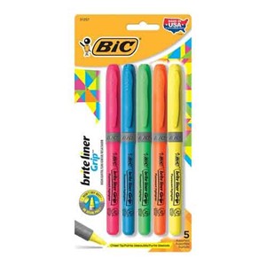 Bic Briteliner Grip Highlighters - main view