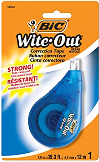 Bic Wite Out Correction Tape EZ Correct