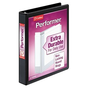 Cardinal Binder Clearview 1" Black - main view