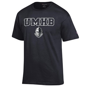 CHAMPION UMHB OUTLINE S/S TEE -  black