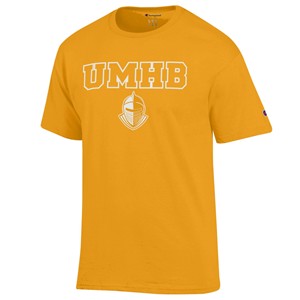 CHAMPION UMHB OUTLINE S/S TEE -  gold