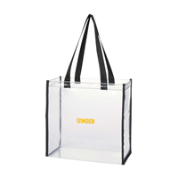 Clear Gameday Tote W/Letters