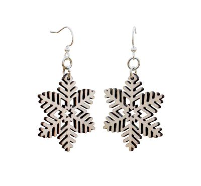 GTJ Stellar Snowflake Wood Earrings (SKU 104440099)
