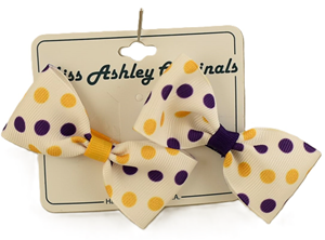 Miss Ashley's Multi Dot Pinch Bow