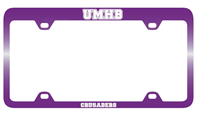 Purple Laser Engraved License Frame