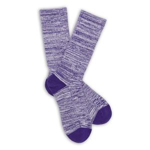 SOCKS - PURPLE/WHITE MARL CASUAL SOCKS