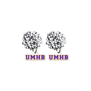Spirit Pom Pom Mascot Earrings
