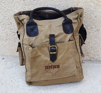 Waxed Cotton Canvas Utility Tote